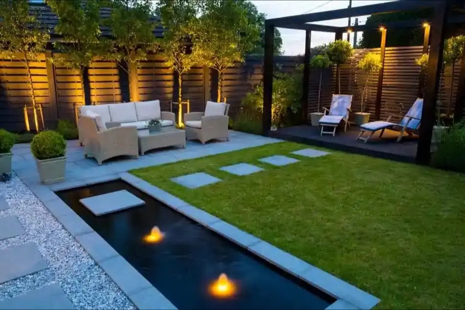 افكار تنسيق حدائق