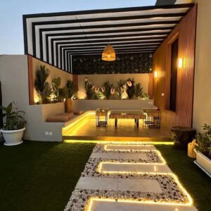تصميم حديقة منزل بالكويت
